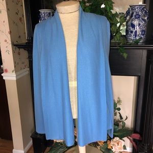 Neiman Marcus cashmere open cardi